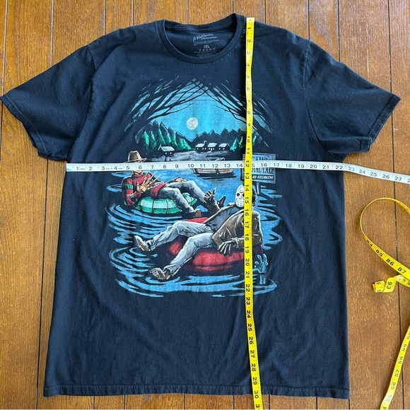 Freddy & Jason Camp Crystal Lake T-Shirt Size 2XL - Picture 9 of 9